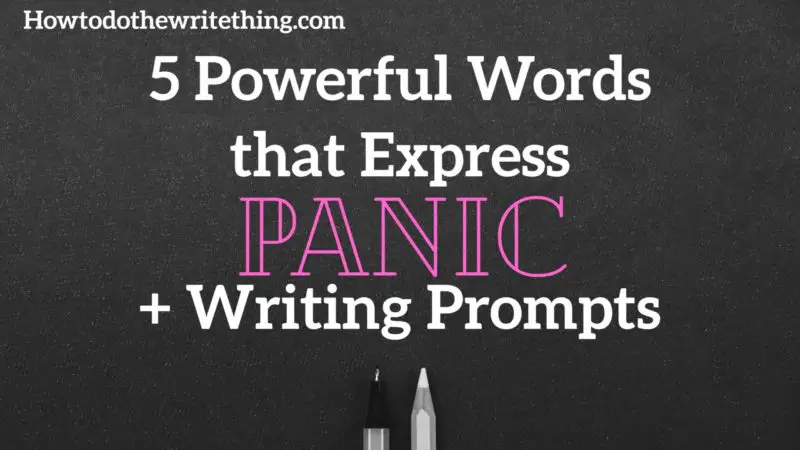 creative writing panic attack