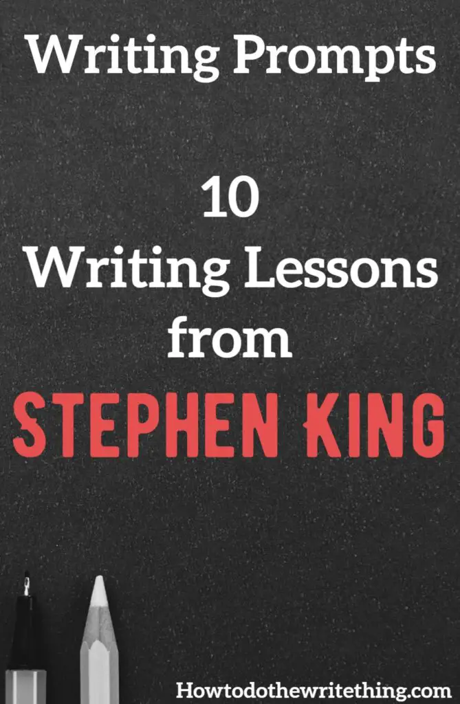 10 Writing Lessons from Stephen King