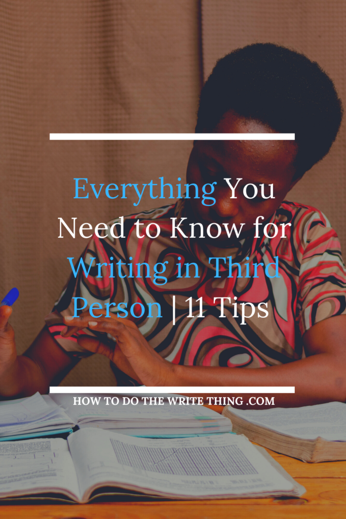 write essay in third person