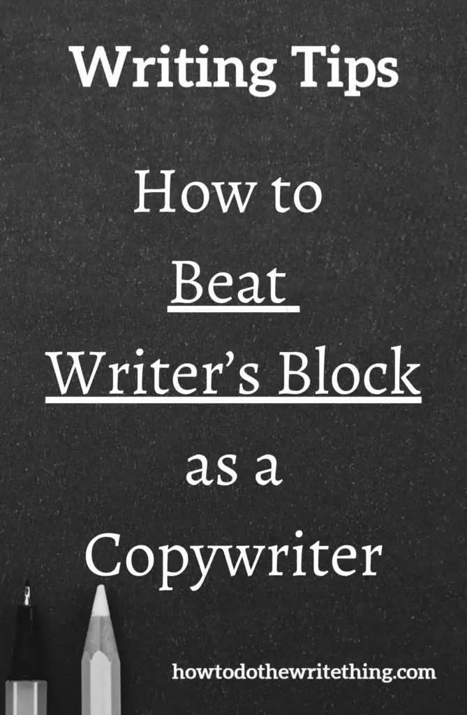 How to Beat Writer’s Block as a Copywriter