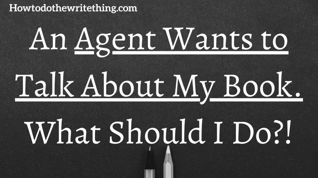 An Agent Wants to Talk About My Book. What Should I Do?!