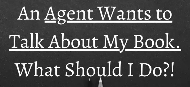An Agent Wants to Talk About My Book. What Should I Do?!