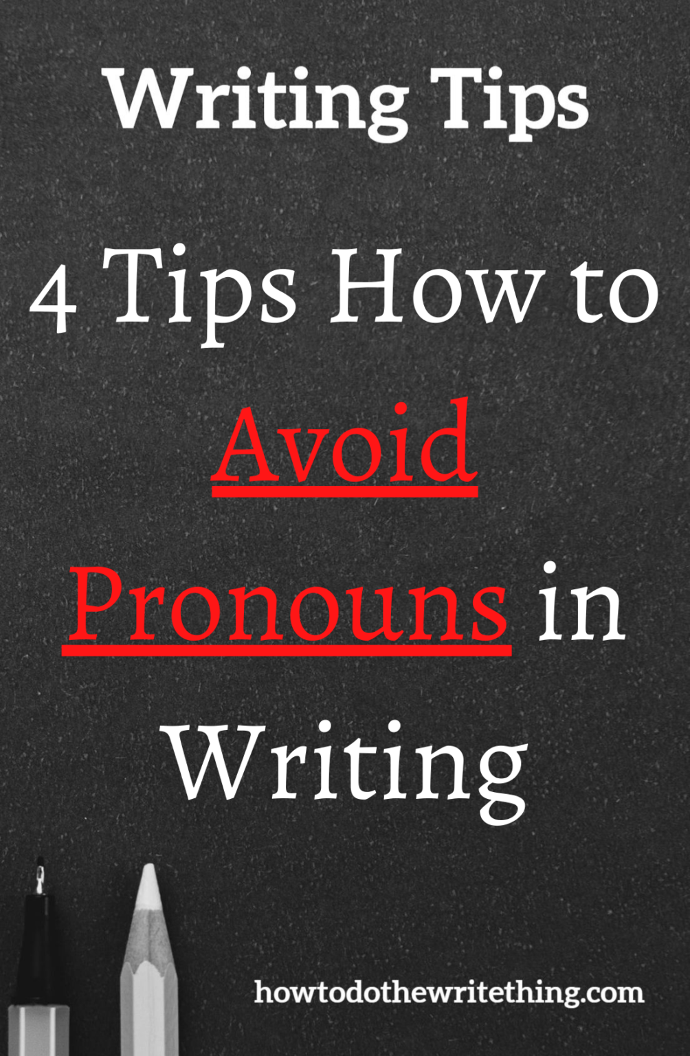 how to get rid of pronouns in an essay